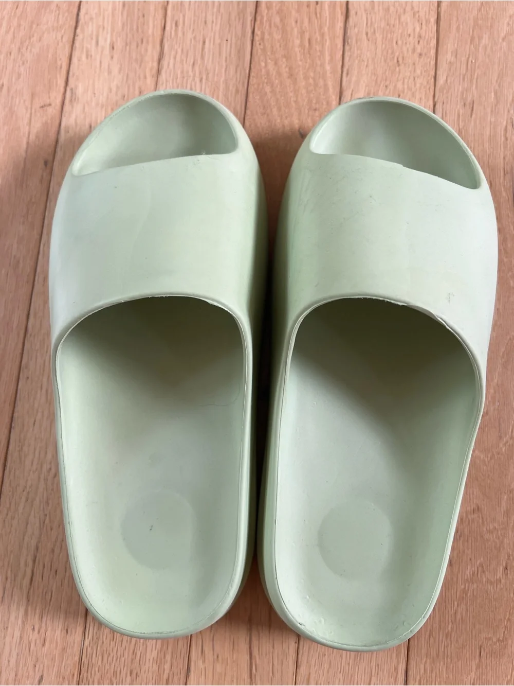 Light Green Slide Sandals